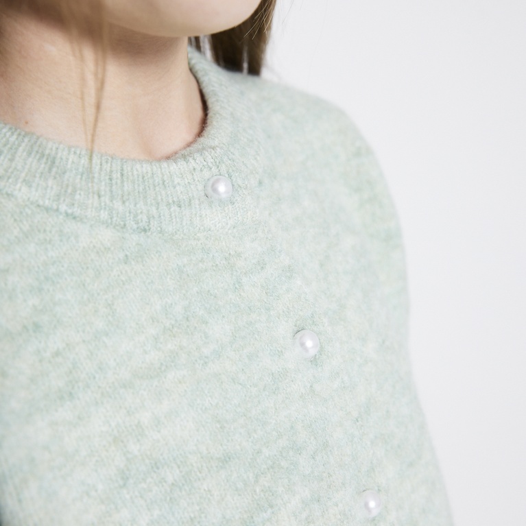 Basic Knit Short Sleeve Cardigan "Margot star"